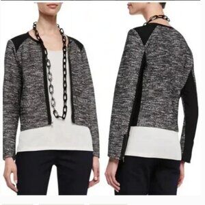 Eileen Fisher Tweedy Knitted Cotton Jacket